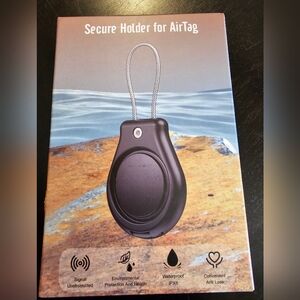 4 Pack Water Proof ,Secure Holder for AirTag - Black